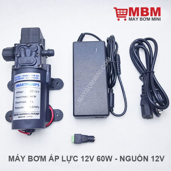 may bom ap luc 12v 60w kem nguon 2