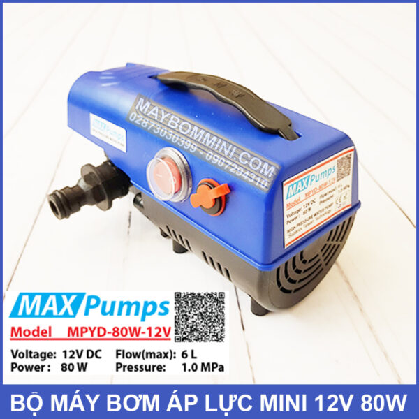 may bom ap luc mini 12v 80w maxpump MPYD