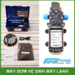 may bom ap luc mini rua ve sinh may lanh