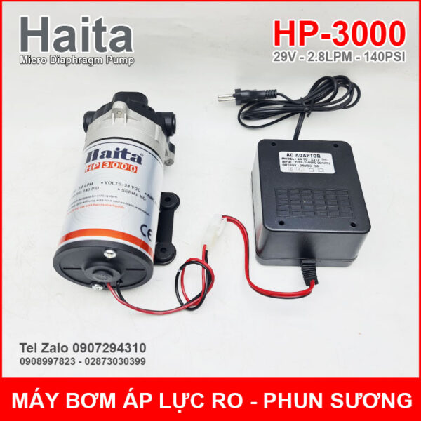 may bom ap luc phun suong Haita HP 3000 kem nguon