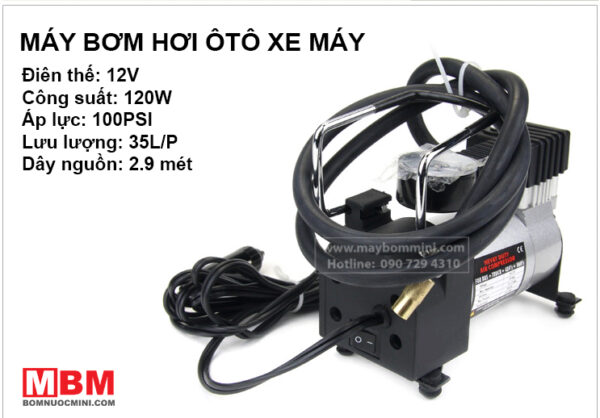 may bom banh xe mini