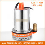 may bom chim 12v 130w 50l inox