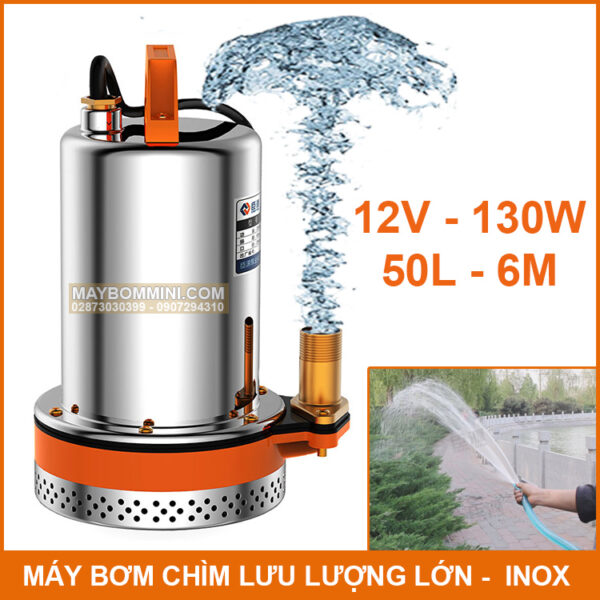 may bom chim luu luong lon inox
