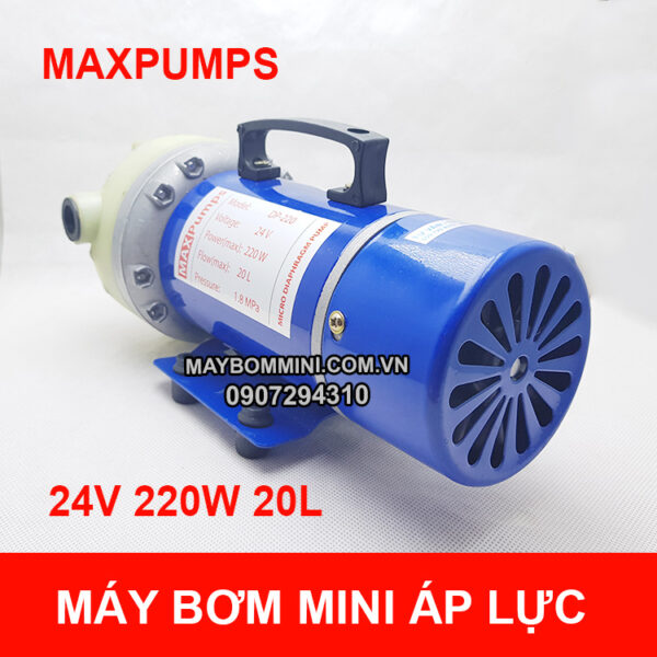 may bom mini 12v 220w 18l