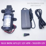 may bom mini ap luc kem adapter 12v 2