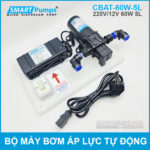 may bom mini ap luc tu dong 12v 60w gia re chinh hang