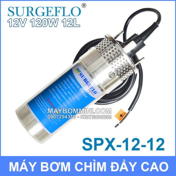 may bom nang luong mat troi SURGEFLO 12v 120w 12l