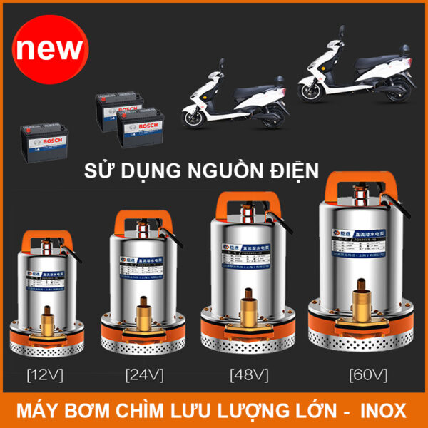 may bom nuoc dung binh ac quy