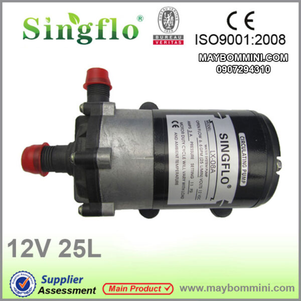 may bom nuoc mini 12v 25l 1