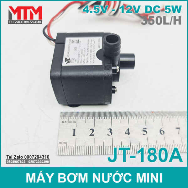 may bom nuoc mini JT 180A chieu dai