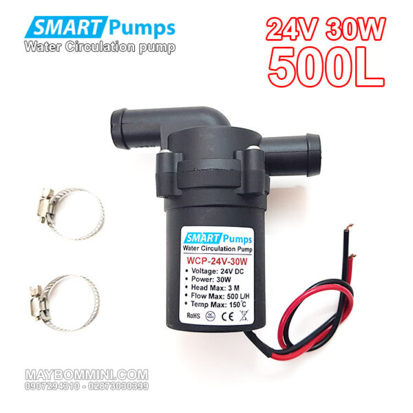 may bom nuoc nong tan nhiet 24v 30w 500l