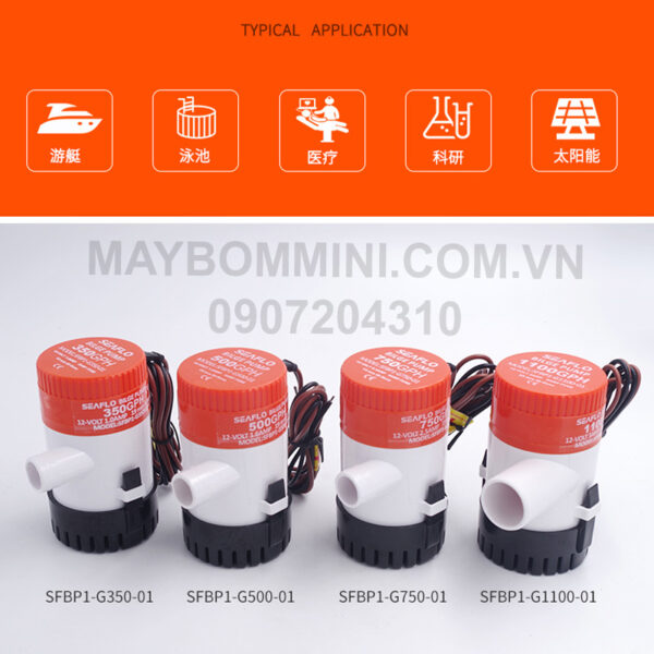 may bom nuoc tha chim 12v