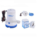 may bom nuoc thai ghe tau thuyen cano 12v