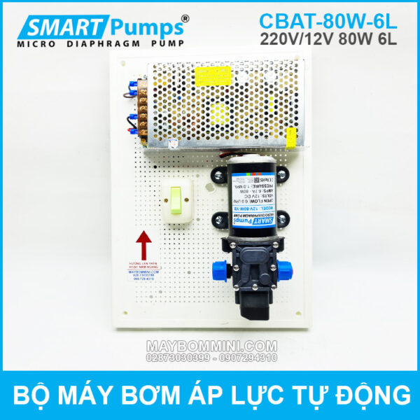 may bom rua xe mini 12v 80w chinh hang