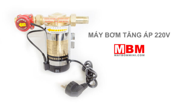 may bom tang ap luc nuoc nong 220v