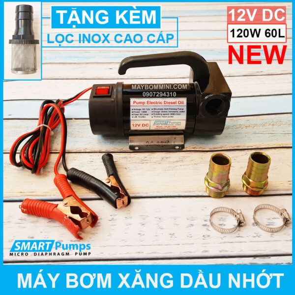 may bom xang dau nhot 12V 120W 60L Smartpumps