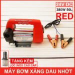 may bom xang dau nhot 24V 380W 50L red