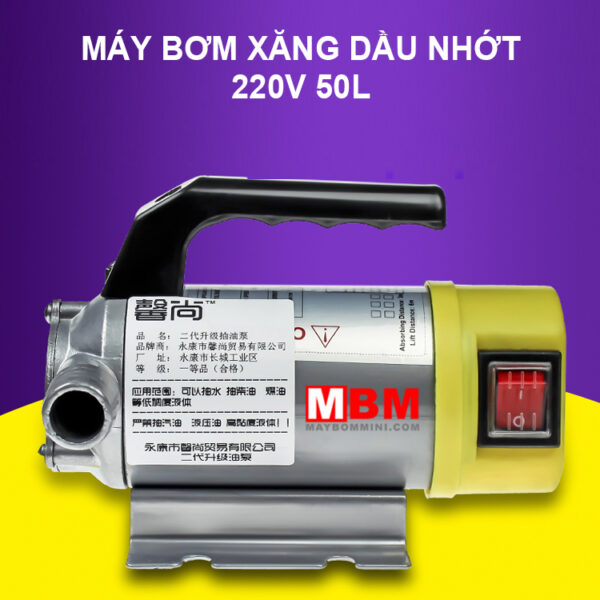 may bom xang dau nhot dau inox 220v