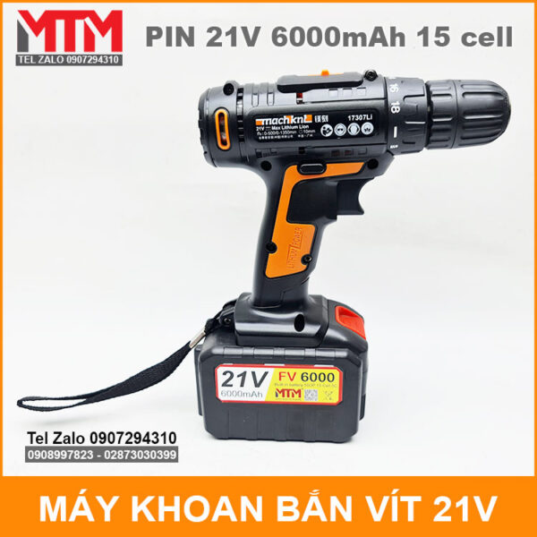 may khoan pin 21v 6000mah 15cell