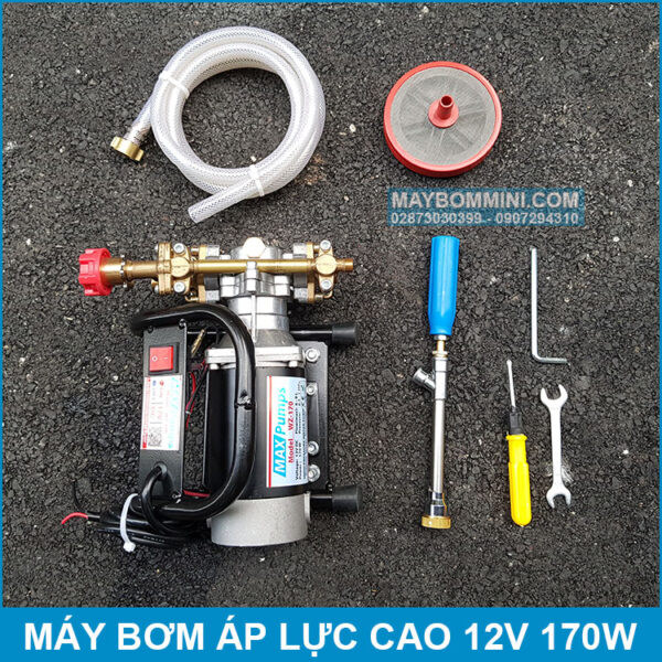 may rua xe ap luc cao 12V 170W