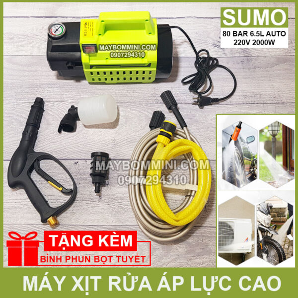 may rua xe ap luc cao Sumo