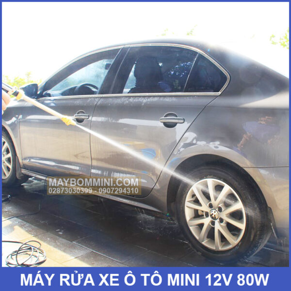 may rua xe o to mini 12v 80w