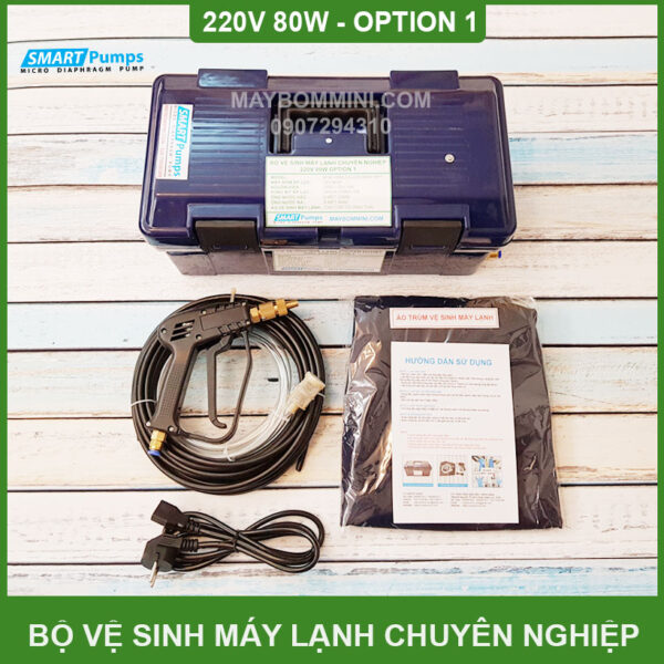may rua xe ve sinhh may lanh 220v 80w option 1