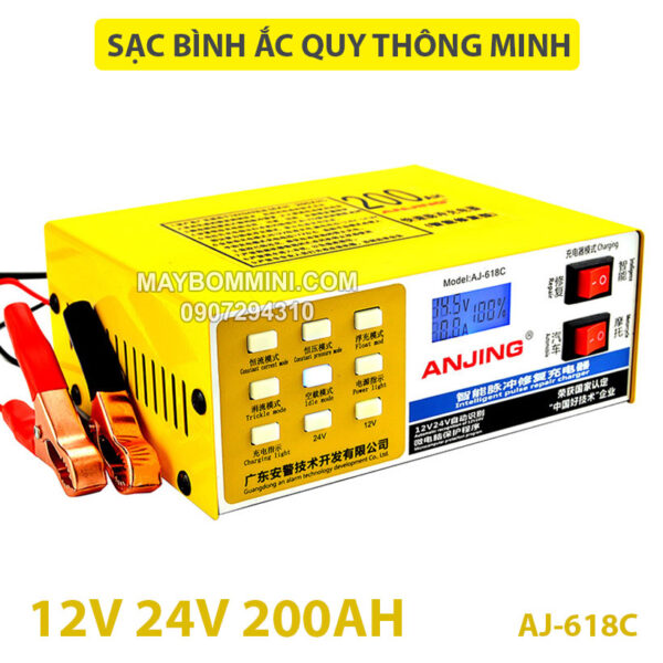 may sac binh ac quy tu dong AJ 618C