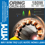 motro loi dong may bom tang ap tro luc nuoc nong lanh 24V 180W 36L 30M Oring ORZN 800