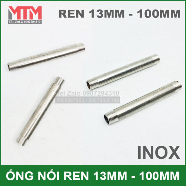 ong inox 10cm ren 13 gia re