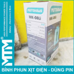 phan phoi Binh phun xit dien tthe he moi Motokawa 8L 2600Mah MK 08Li
