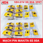 phan phoi mach bao ve pin makita 5S 80A vang
