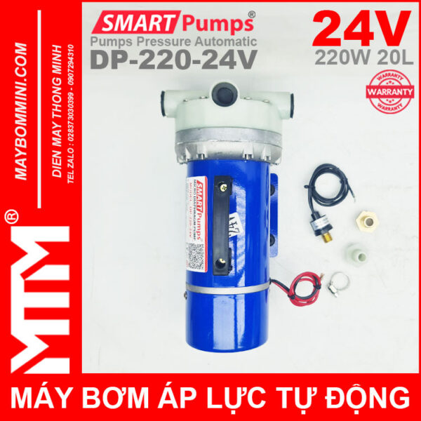 phan phoi may bom ap luc tu dong 24V 220W 20L Smartpumps chinh hang