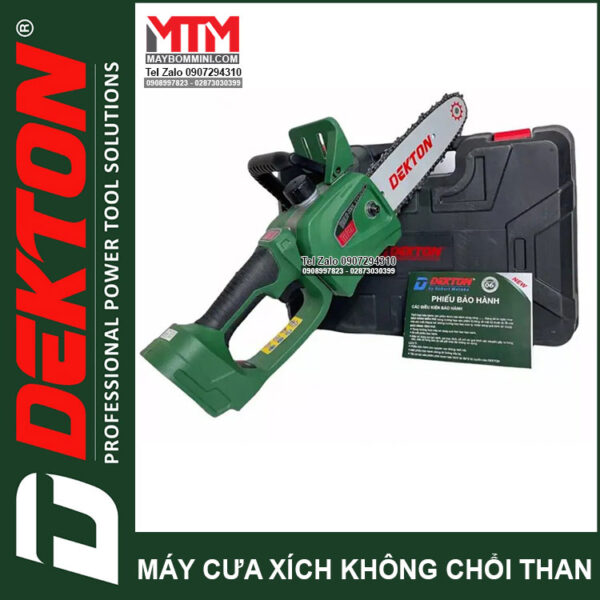 phan phoi may cua xich DEKTON M21 CS08BL 8inch motor khong choi than chan pin pho thong makita