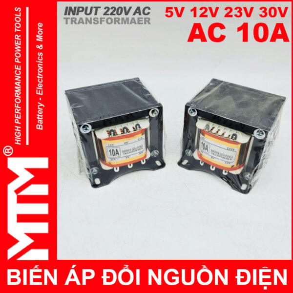 phann phoi bien ap tang pho doi dien AC 220V ra 5V 12V 23V 30V 10A Minh Quang