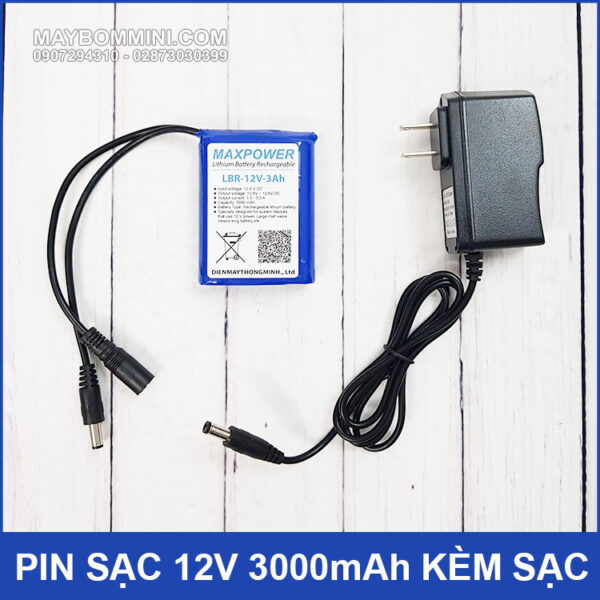 pin 12v 3ah kem sac 1