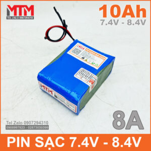 Khối pin sạc 7.4V 8.4V 10Ah 8A MTM