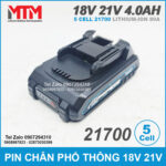 pin dong moi makita chan pho thong 18V 4ah 21700