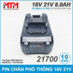 pin may khoan ban vit may cat co chan pho thong 18V 8ah 10 cell