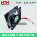quat tan nhiet 12v 9cm gia re