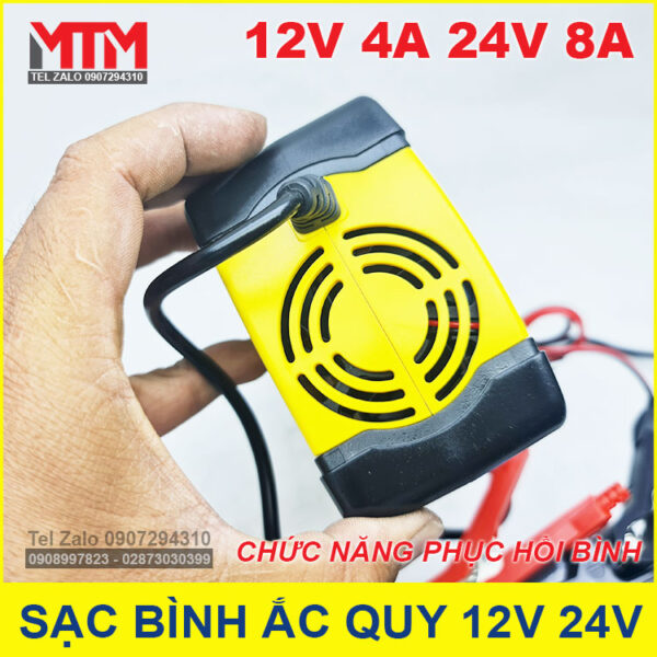 quat tan nhiet sac binh ac quy foxsur