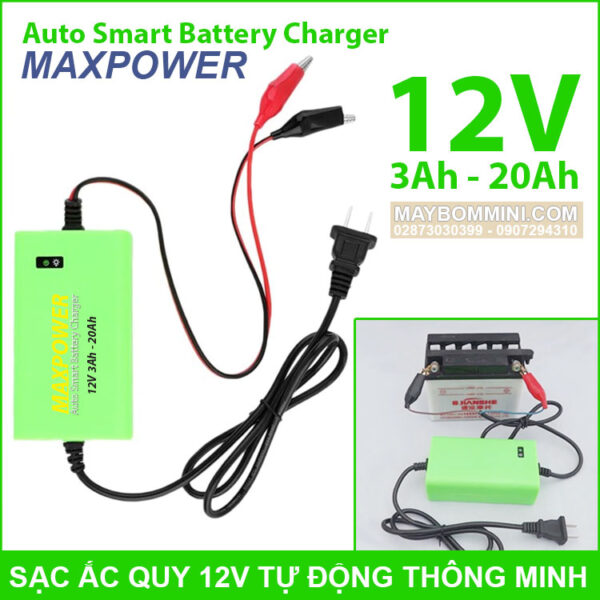 sac ac quy tu dong thong minh 12v