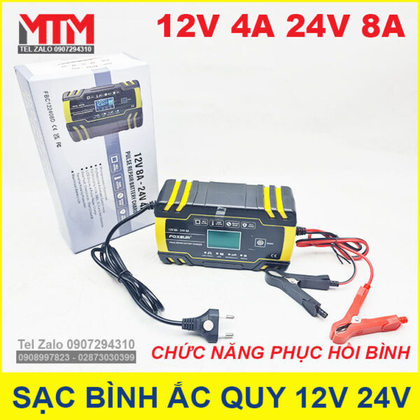 sac binh va phuc hoi binh cu 12v 24v