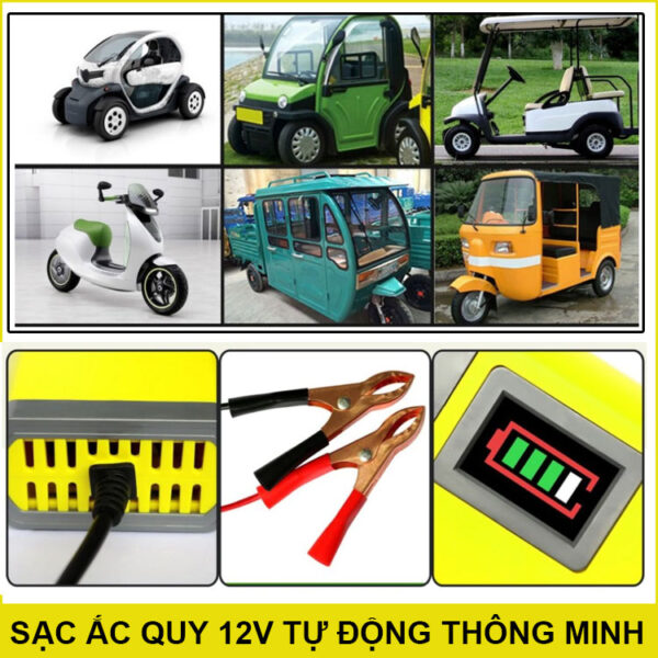 sac binh xe dien xe may oto