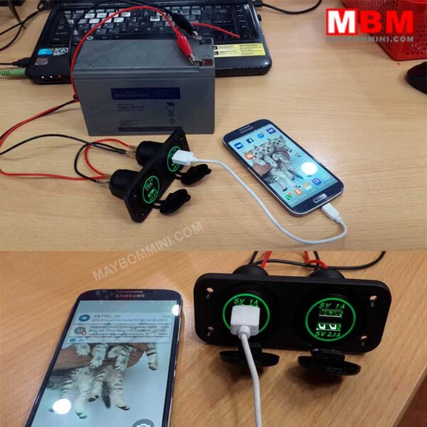 sac dien thoai bang xe may