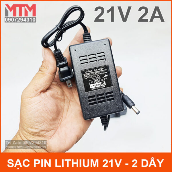 sac pin 21v 2a 2 day