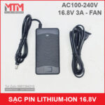 sac pin Li ion 4s 16v 3a co quat tu dong