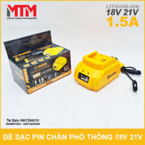 Đế sạc pin chân phổ thông 18V 21V 1.5A Hukan
