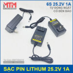 sac pin tu dong 25V co den bao