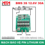 so do ghep pin 3S mach 30A co can bang